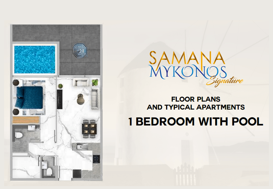 Samana Mykonos 1 Bedroom with Pool – Truss